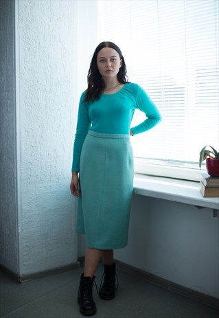 VINTAGE 80'S MINT MIDI SKIRT