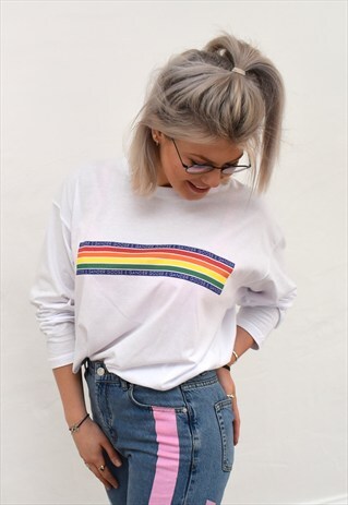 G&G UNISEX CHUNKY RAINBOW LINO L/S