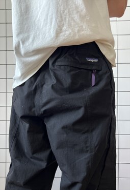 Vintage PATAGONIA Pants Ski Shell Trousers 90s Black