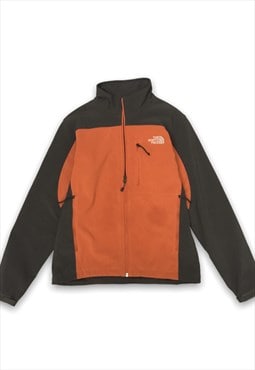 The North Face grey/orange zip jacket