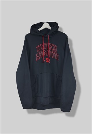 VINTAGE UNDER ARMOUR SWEATSHIRT HOODIE IN BLACK XL