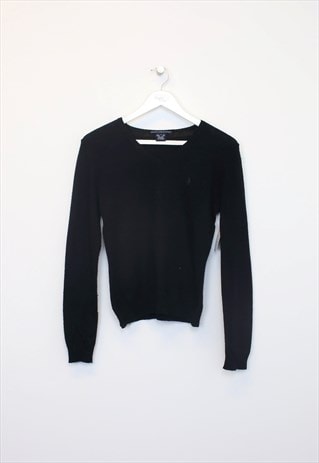 Vintage Ralph Lauren womens sweatshirt in black. Best fits S