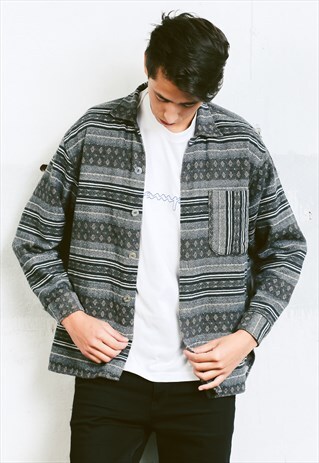 VINTAGE AZTEC PATTERN SHIRT