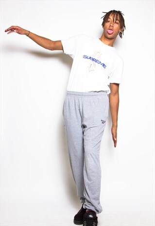 VINTAGE 90S REEBOK GREY SWEATPANTS ID:7518