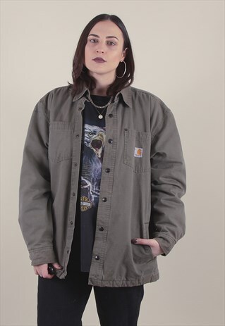 VINTAGE CARHARTT PADDED SHIRT JACKET /A1099