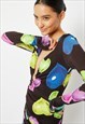 SKINNYDIP LONDON NEON HEART MIDI DRESS IN BLACK