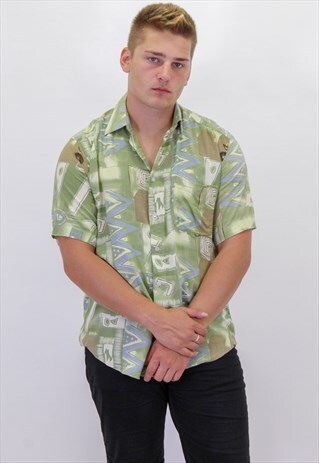 VINTAGE CRAZY PATTERN FESTIVAL SHIRT