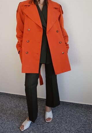 VINTAGE HERMES TRENCH COAT - HERMES DUSTER