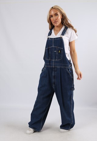 VINTAGE USA REAL WORK WEAR DENIM DUNGAREES 20 3XL (944U)