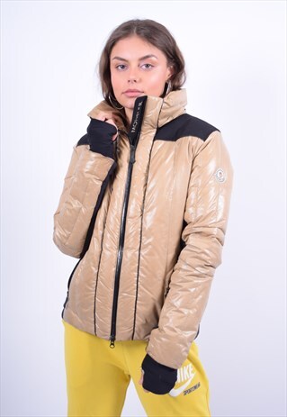 VINTAGE MONCLER PADDED JACKET BROWN