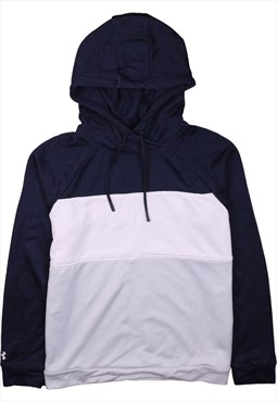 Vintage 90's Under Armour Hoodie Pullover Grey, Navy Blue,