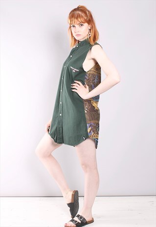 VINTAGE 90S RALPH LAUREN REWORK SHIRT DRESS