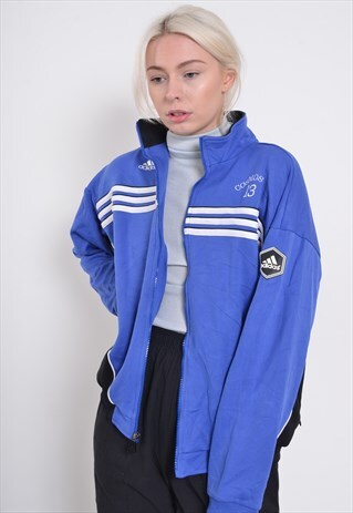 VINTAGE ADIDAS TRACK JACKET BLUE