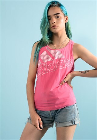 VINTAGE PINK ADIDAS VEST
