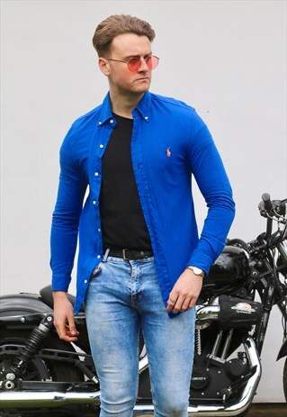 RALPH LAUREN USA FEATHERWEIGHT MESH UCLA BLUE SHIRT