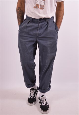 POLO RALPH LAUREN MENS VINTAGE TROUSERS W29 L30 GREY 90S
