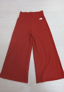 Y2K Ribbed Casual Flare Trousers