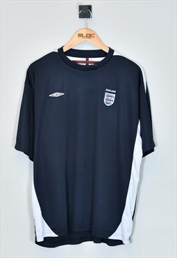 Vintage 2000's Umbro England T-Shirt Blue XXLarge