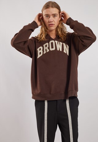 VINTAGE CHAMPION BROWN SWEATSHIRT