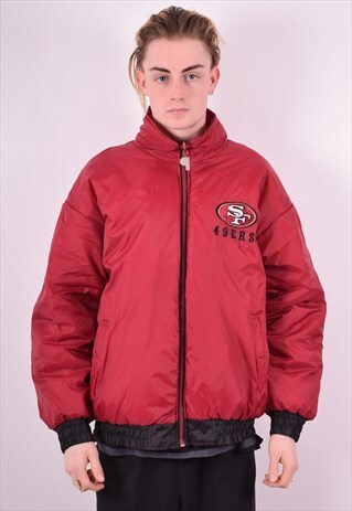 MENS VINTAGE REVERSIBLE JACKET LARGE RED 90'S