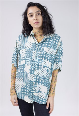 VINTAGE 90S PATTERNED SHIRT