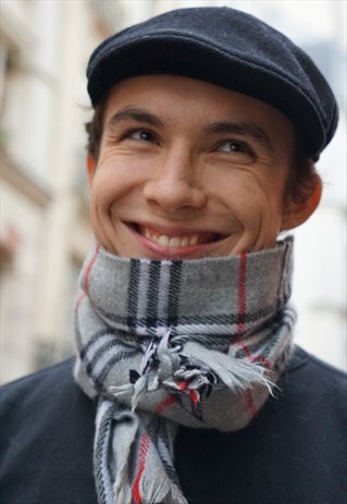 PRINTED TARTAN SCARF