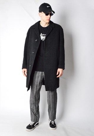 VINTAGE 60S DARK GREY WINTER COAT