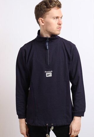 VINTAGE REEBOK HALF ZIP SWEATSHIRT
