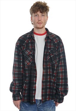 Vintage Mintex Black Checked Fleece Flannel Shirt