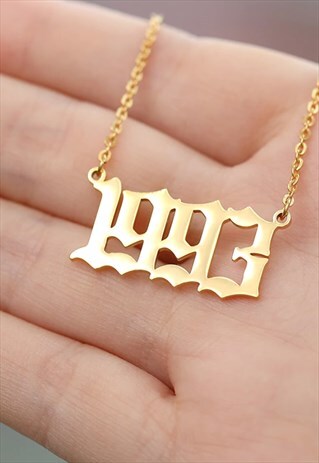 PERSONALISED YEAR NUMBER CUSTOM NECKLACE