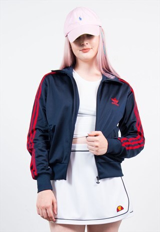 90'S ADIDAS FIREBIRD NAVY TRACKSUIT JACKET