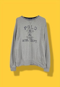 Vintage Polo Ralph Lauren Sweatshirt in Grey XL