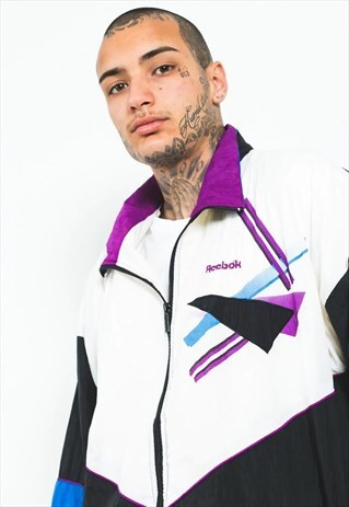 VINTAGE 80S REEBOK SHELL JACKET / S4493