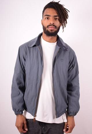TIMBERLAND MENS VINTAGE HARRINGTON JACKET XS GREY 90S