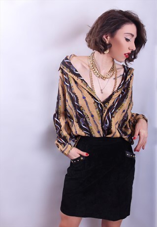 BELT PRINT BLOUSE