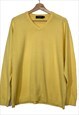 Yves Saint Laurent vintage yellow unisex sweater. Size L
