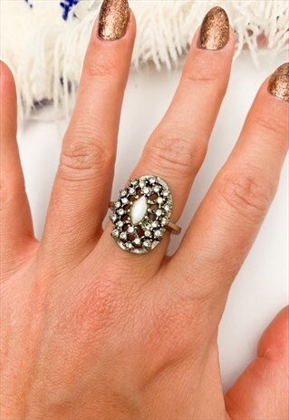 1960'S SILVER DOMED RING