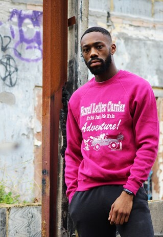 RETRO / EARLY 90'S / LEE / HOT PINK SWEATSHIRT