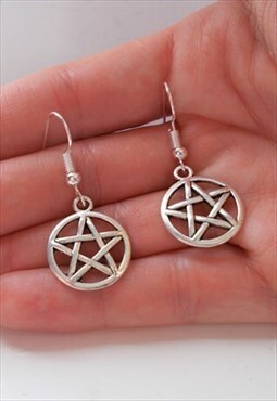 pentagram earrings