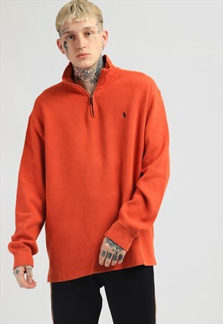 VINTAGE POLO RALPH LAUREN 1/4 ZIP SWEATSHIRT