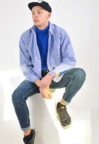 VINTAGE LONG SLEEVE CHECKED SHIRT