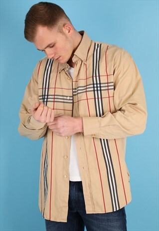 VINTAGE BURBERRY PATTERN SHIRT NS140