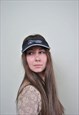 90'S SPORT VISOR CAP, VINTAGE BLACK SPORT WEAR SUN CAP