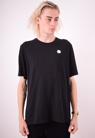 MENS VINTAGE T-SHIRT TOP XL BLACK 90S