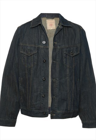 Vintage Red Camel Black Classic Denim Jacket - M