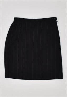 Vintage 90's Armani Pencil Skirt Stripes Black