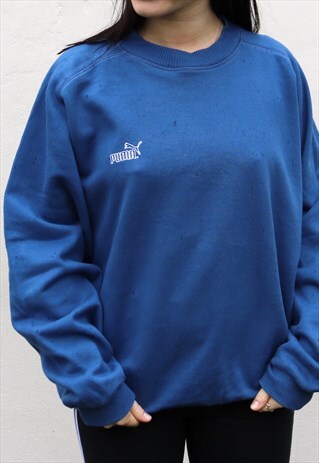 DEEP BLUE PUMA SWEATSHIRT