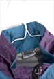 VINTAGE 80S VANVEN COLORFUL TRACK JACKET IN BLUE S