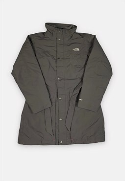 The North Face grey long coat with belt womans size S