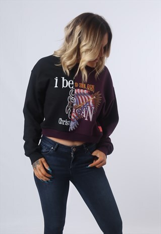 CROPPED SWEATSHIRT JUMPER OVERSIZED BICH REBORN HYBRID (BVDF